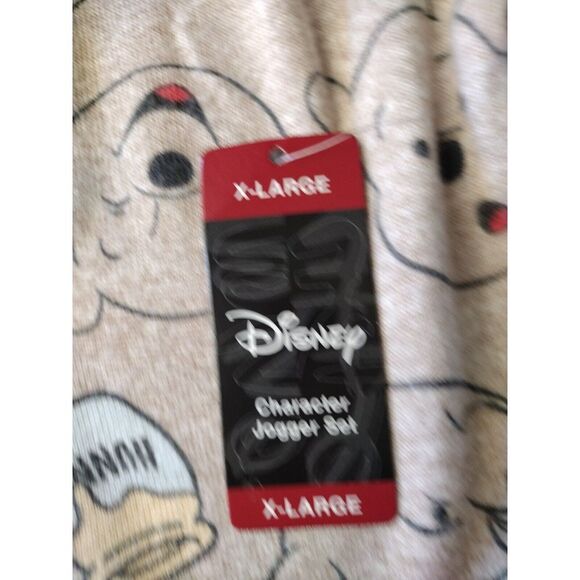 Disney Pajama Set Women XL Tan Winnie the Pooh Lightweight Long Sleeve Crew Neck - Picture 4 of 10